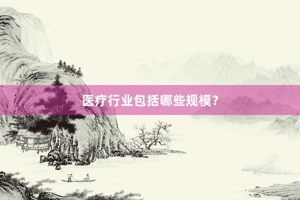 医疗行业包括哪些规模？